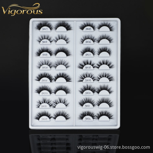 3D 5D Mink Wholesale 100% Real Mink Fur Mink Eyelashes Vendor 25 mm False Lashes With Customized Packaging